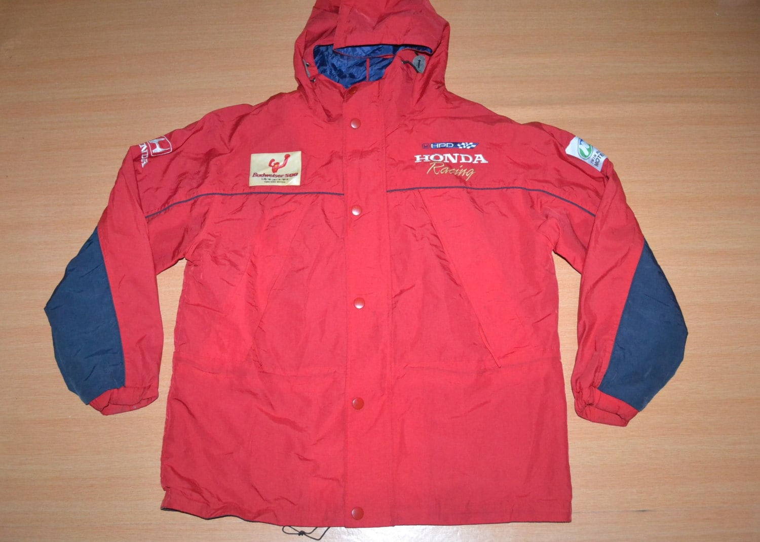 Vintage 90s HONDA Racing Team F1 L Size Raincoat Training Jacket