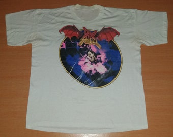 Vintage 1989 DARK ANGEL Leave Scars Too Fast My Ass Tour Concert promo rare T-shirt