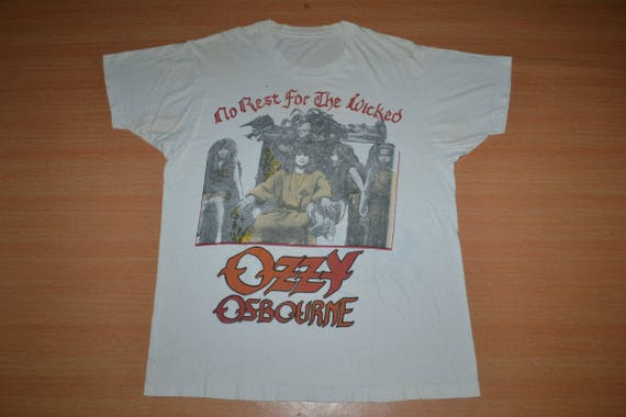 Vintage 1988 OZZY OSBOURNE ANTHRAX No Rest for th… - image 1
