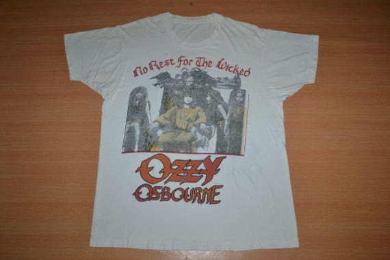 Vintage 1988 OZZY OSBOURNE ANTHRAX No Rest for the Wicked Tour