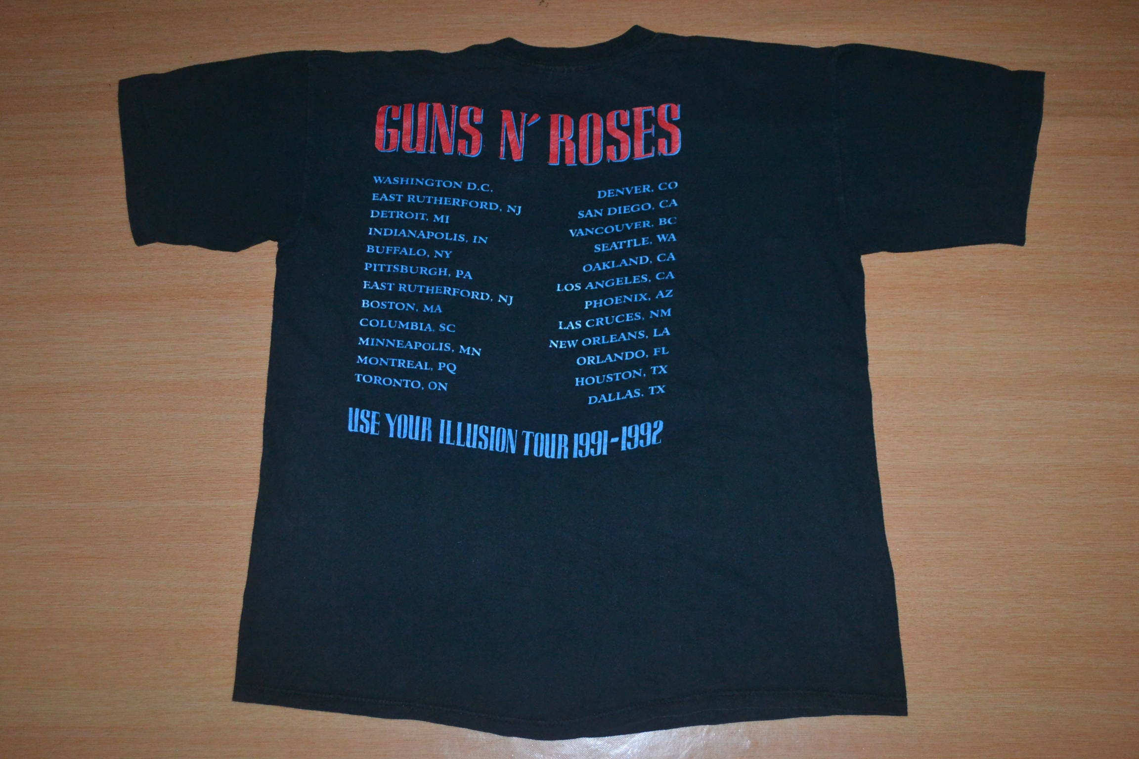 Vintage 1991 GUNS N Roses Gnr Use Your Illusion USA Tour Concert