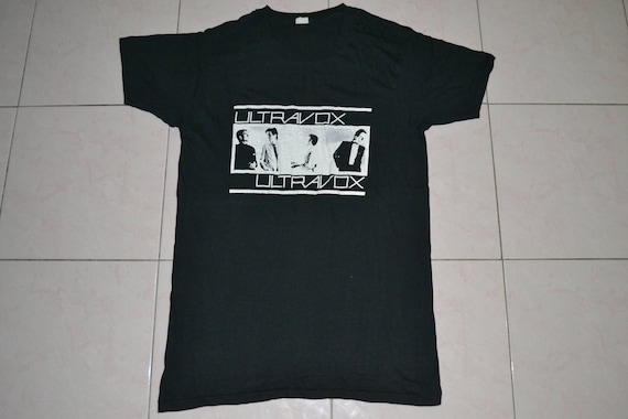 Vintage 1980 ULTRAVOX Vienna Chrysalis Records New Wave Tour Concert Promo album super rare T-shirt