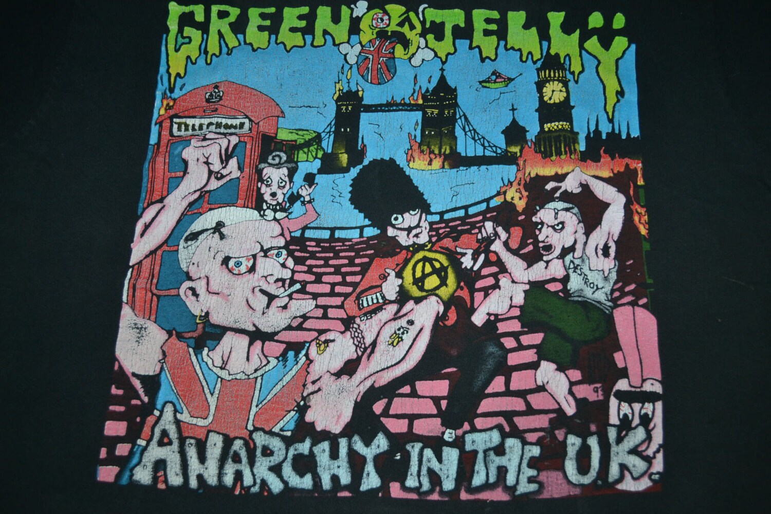 Vintage 1993 GREEN JELLY Anarchy in the Uk Tour Concert Promo Rare