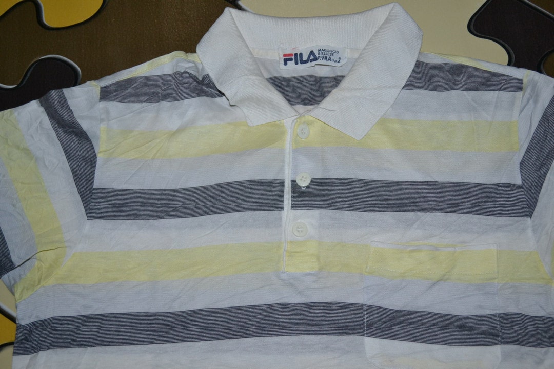 希少 FILA ボーダーポロシャツ フィラ イタリア製 FILA - フィラ 90s