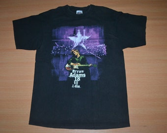 Vintage 90s Bryan Adams Tour T-shirt: 18 Til I Die, Size XL - Etsy