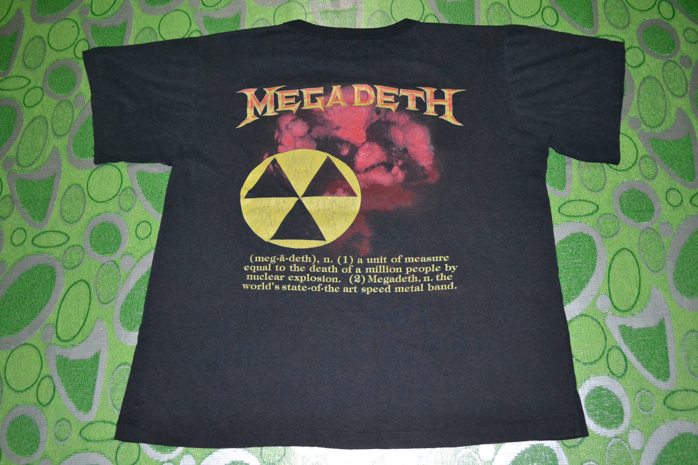 MEGADETH 1987年ツアーTシャツ Megadeth Peace Sells 1987 European Tour Premium Unisex Crewneck T