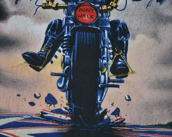 Vintage 90s IRON Maiden Don't Walk Fullprint Tour Concert Promo