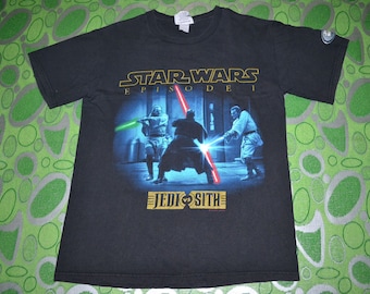 Vintage 1999 Star Wars Episode 1 Promo T-shirt / Jedi Vs Sith