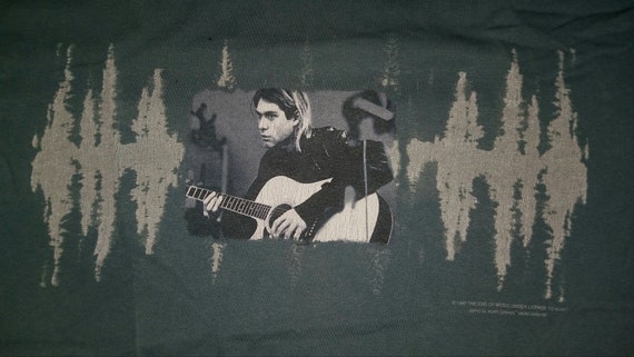Vintage 1997 NIRVANA Kurt Cobain Grunge Guitar Tour C… - Gem