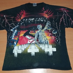 Metallica all over print shirt - Etsy 日本