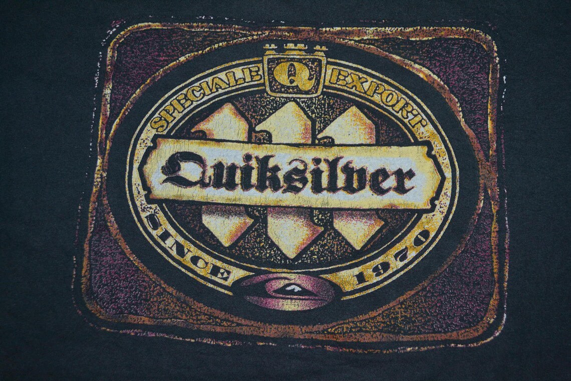 Vintage 90s QUIKSILVER Surfboard Surfing Hawaii Made in USA L Etsy