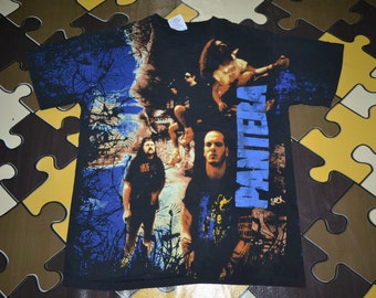 Vintage 1993 PANTERA Vulgar Display of Power Concert Tour Promo full print rare T-shirt