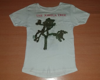Vintage U2 Joshua Tree Live 80s Rock 2 Sided Tour Original Rare T
