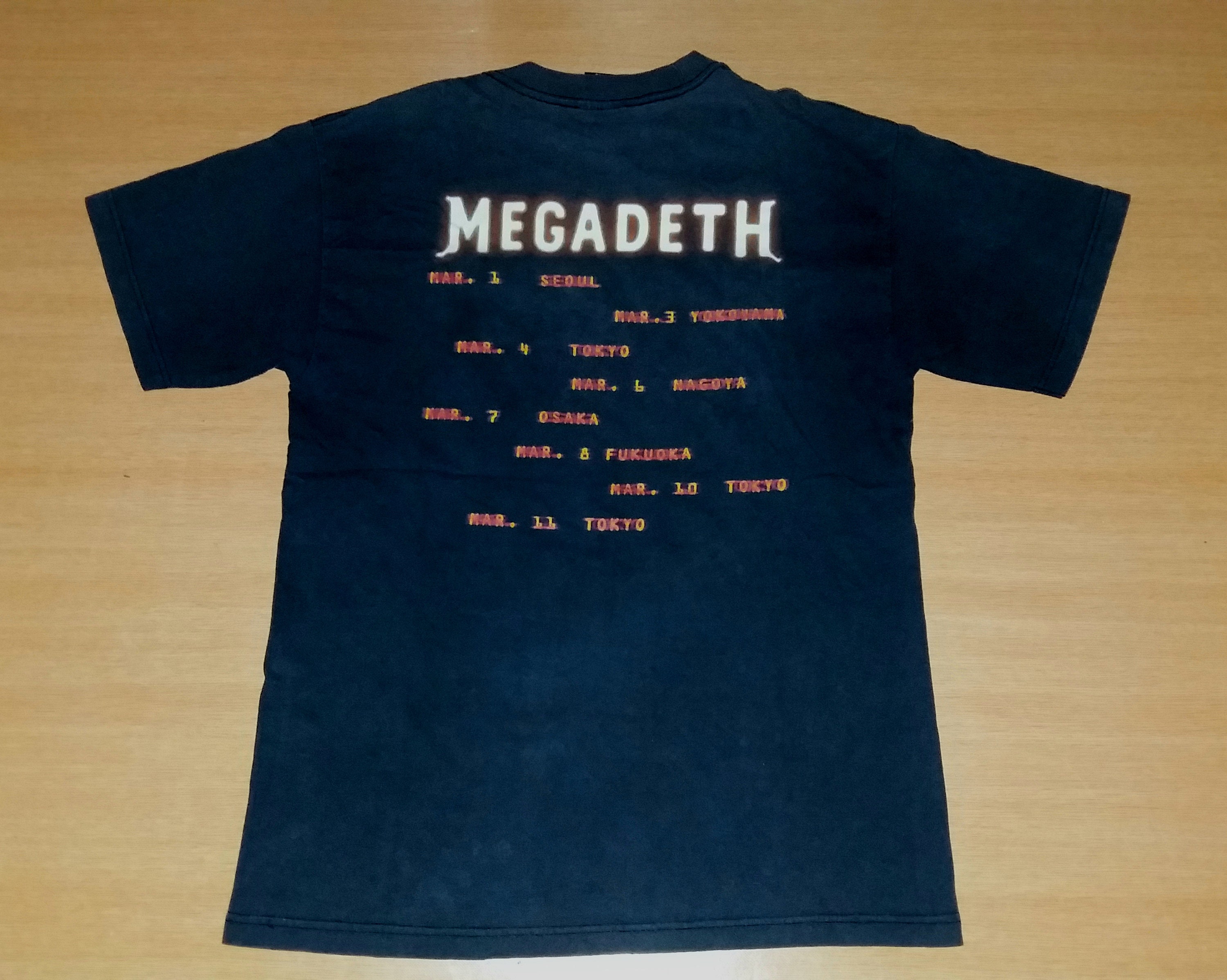 Vintage 1999 MEGADETH Risk Japan Korea Tour Concert Promo Vintage 1999 MEGADETH Risk Japan Korea Tour Concert Promo