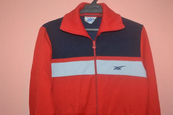 Vintage 80s 90s ASICS Made in Japan Sweater Training Windbreaker