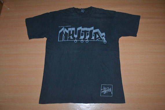 【90s】Stüssy NYLTLA tシャツ Vintage 90s STUSSY the Stussy Stories in NYLTLA Made in Usa