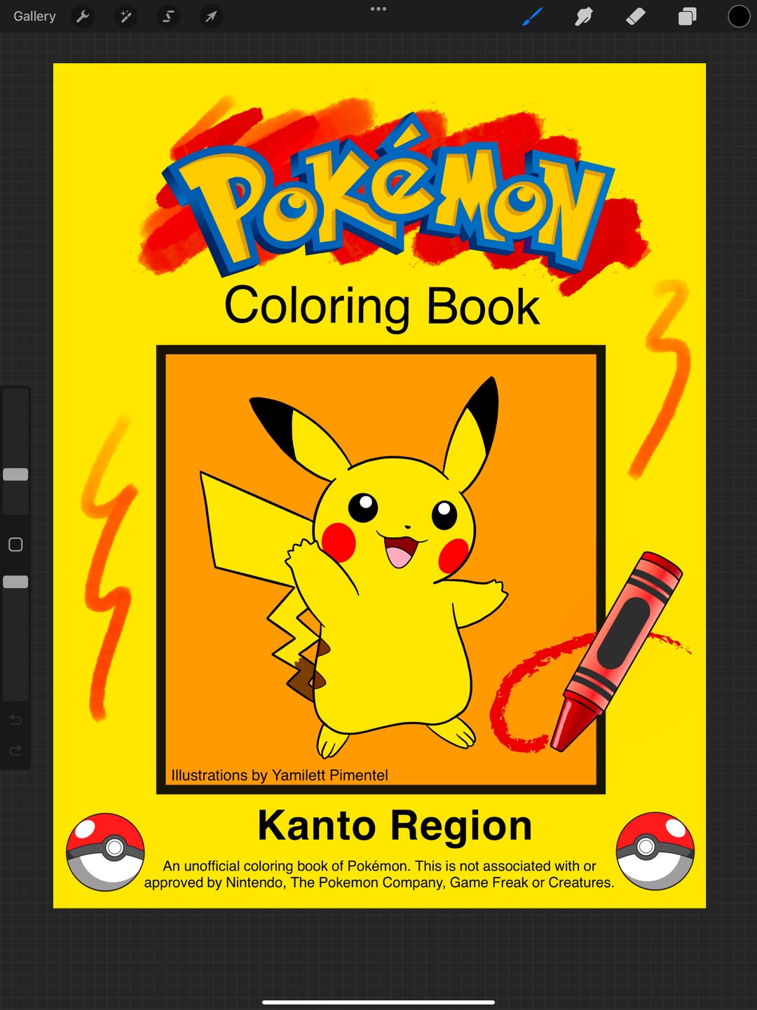 Pokemon Kanto Coloring Book Pocket Monster - Etsy