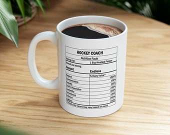 Presente para treinador de hóquei, caneca de cerâmica