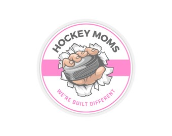 Hockey Mom Kiss-Cut Stickers