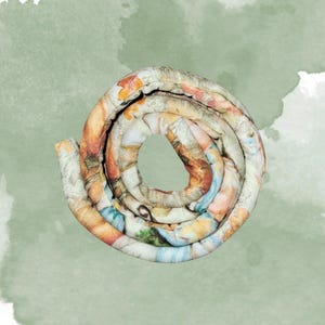 Fall Colors, Bendable Dreadlock Hair Tie Wrap Multiple Lengths