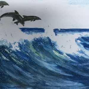 Breaching Dolphins