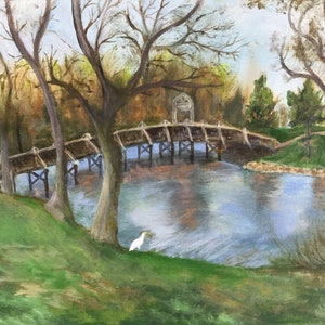 Spring lake bridge, beach town, New Jersey art,