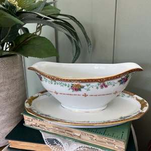 Eamag Schowald Bavarian Gravy Boat with Attached Underplate