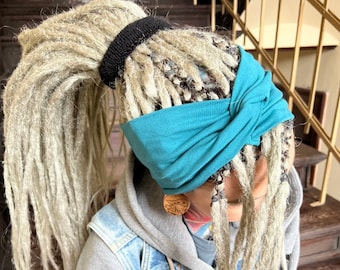 cotton jersey headband twisted head wrap dreadlocks braids