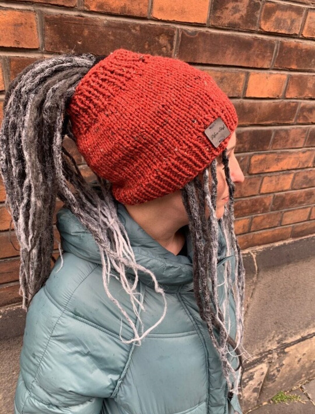【PASTER】 BRAIDED HAIR KEYRING BEANIE Dreadlocks Tube Hat Headband Braids Dreads Turban Beanie Winter