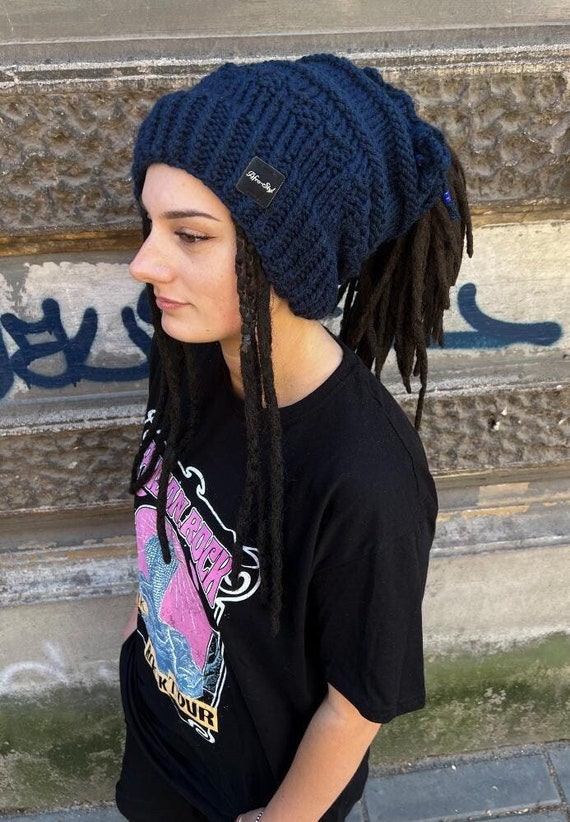 Knitted Hat Beanie Hats For Dreadlocks Wear Hats Winter Hats For