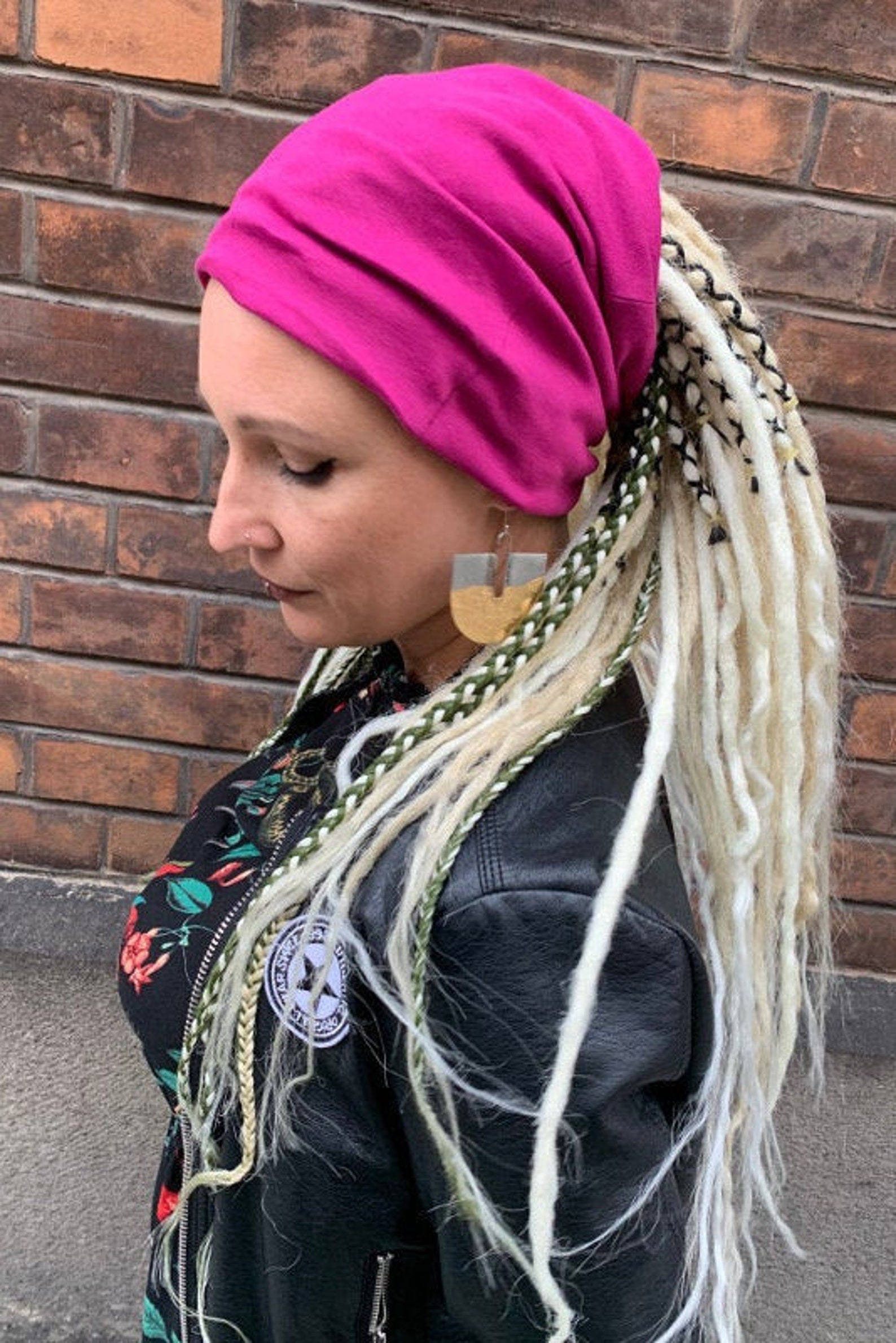 Dreadlocks tube hat headband rasta dreads turban beanie winter | Etsy How To Wear A Headband With Dreads