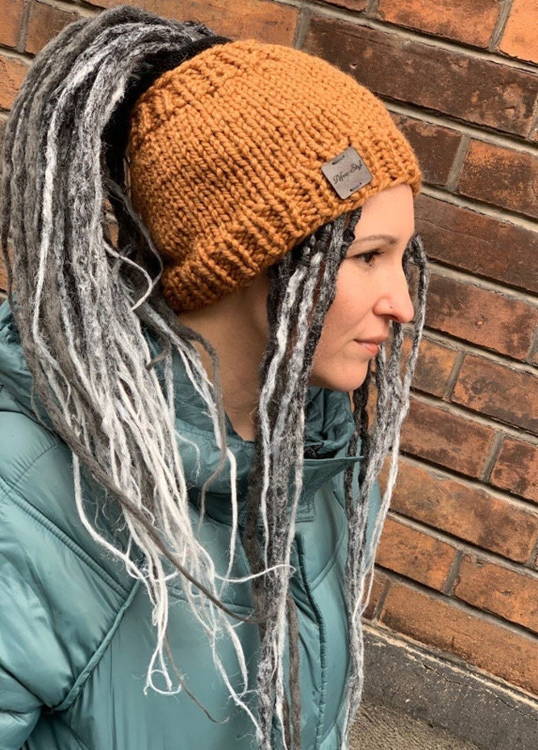 Dreadlocks Tube Hat Headband Rasta Dreads Turban Beanie Wool Boho