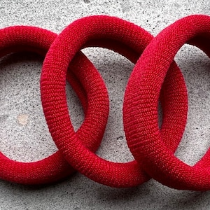 dreadlocks rubber band red for dreads and braids long hairs stretchy hair ties