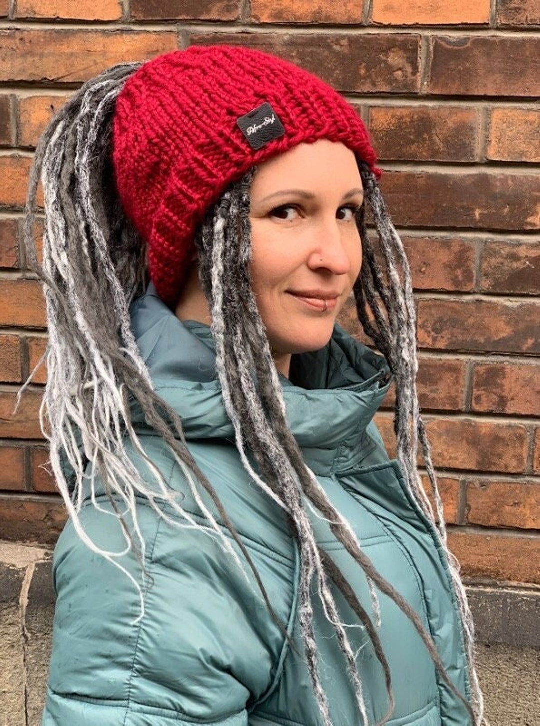 Dreadlocks Tube Hat Headband Rasta Dreads Turban Beanie Wool Boho