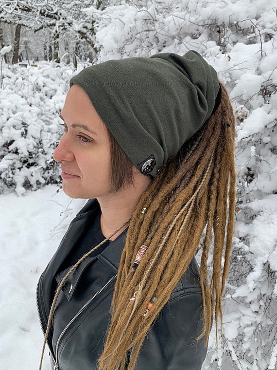 Dreadlocks Tube Hat Headband Braids Dreads Turban Beanie Winter