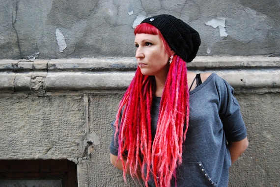 Knitted Dreads Hat Beanie Boho 
