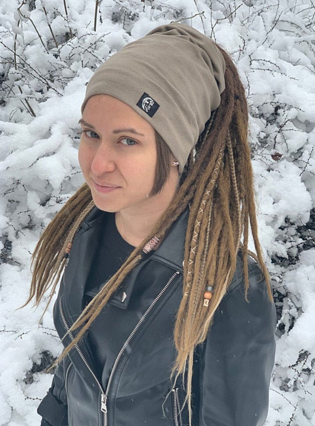 Dreadlocks Tube Hat Headband Braids Dreads Turban Beanie Winter