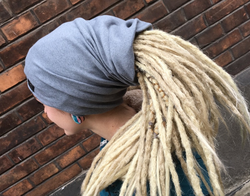 2 en 1 Dread tube ou chapeau avachy, bonnet dreadlocks avec dos