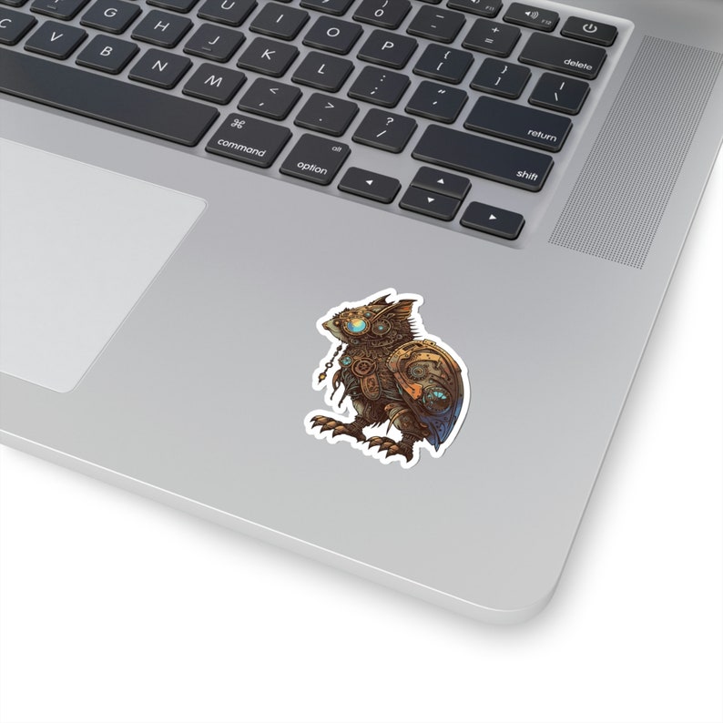 Steampunk hybrid animal Hawks Vinyl Sticker image 4