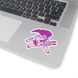 Roze Steg van Steven Universe opgewonden vinyl sticker, beste vriend cadeau, leuke stickers, voedsel sticker, MacBook sticker, stickers Macb afbeelding 7