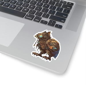 Steampunk hybrid animal Hawks Vinyl Sticker image 1