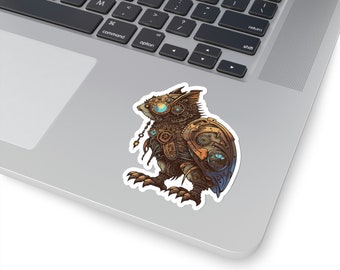 Steampunk hybrid animal Hawks Vinyl Sticker