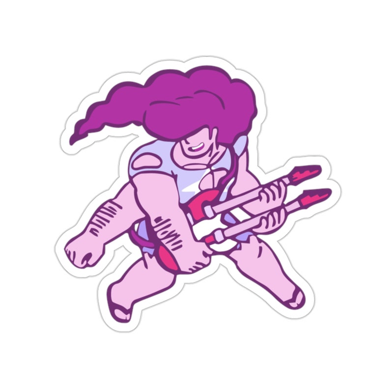 Roze Steg van Steven Universe opgewonden vinyl sticker, beste vriend cadeau, leuke stickers, voedsel sticker, MacBook sticker, stickers Macb afbeelding 5