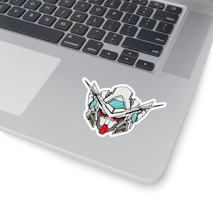 GN-001 Gundam Exia Vinyl Aufkleber, Bester Freund Geschenk, süße Aufkleber, Essen Aufkleber, MacBook Aufkleber, Aufkleber MacBook Pro Bild 7