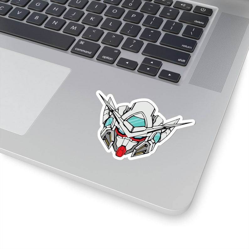 GN-001 Gundam Exia vinilo pegatina, regalo de mejor amigo, pegatinas lindas, calcomanía de comida, calcomanía de Macbook, pegatinas MacBook Pro imagen 7