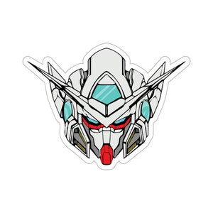 GN-001 Gundam Exia Vinyl Aufkleber, Bester Freund Geschenk, süße Aufkleber, Essen Aufkleber, MacBook Aufkleber, Aufkleber MacBook Pro Bild 2