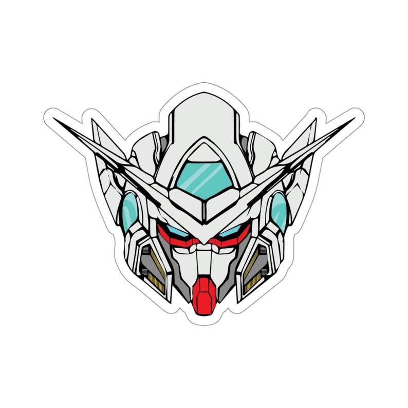 GN-001 Gundam Exia Vinyl Sticker, Best Friend Gift, Cute Stickers, Food Decal, MacBook Decal, Stickers MacBook Pro image 2