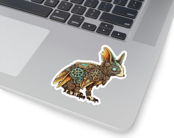 Steampunk hybrid animal mouse owl Vinyl Sticker