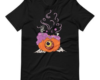 Pumpkin Cauldron Short-Sleeve Unisex T-Shirt