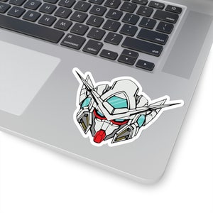GN-001 Gundam Exia Vinyl Aufkleber, Bester Freund Geschenk, süße Aufkleber, Essen Aufkleber, MacBook Aufkleber, Aufkleber MacBook Pro Bild 1